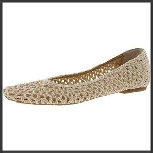 OFF 34TH Naomie Woven Crochet Ballet Flats, Size 10.5 Or 11
